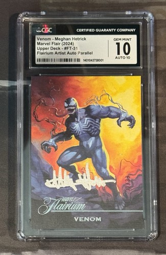 2023 MARVEL FLAIR VENOM FLAIRIUM AUTO AUTOGRAPH /33 CGC 10