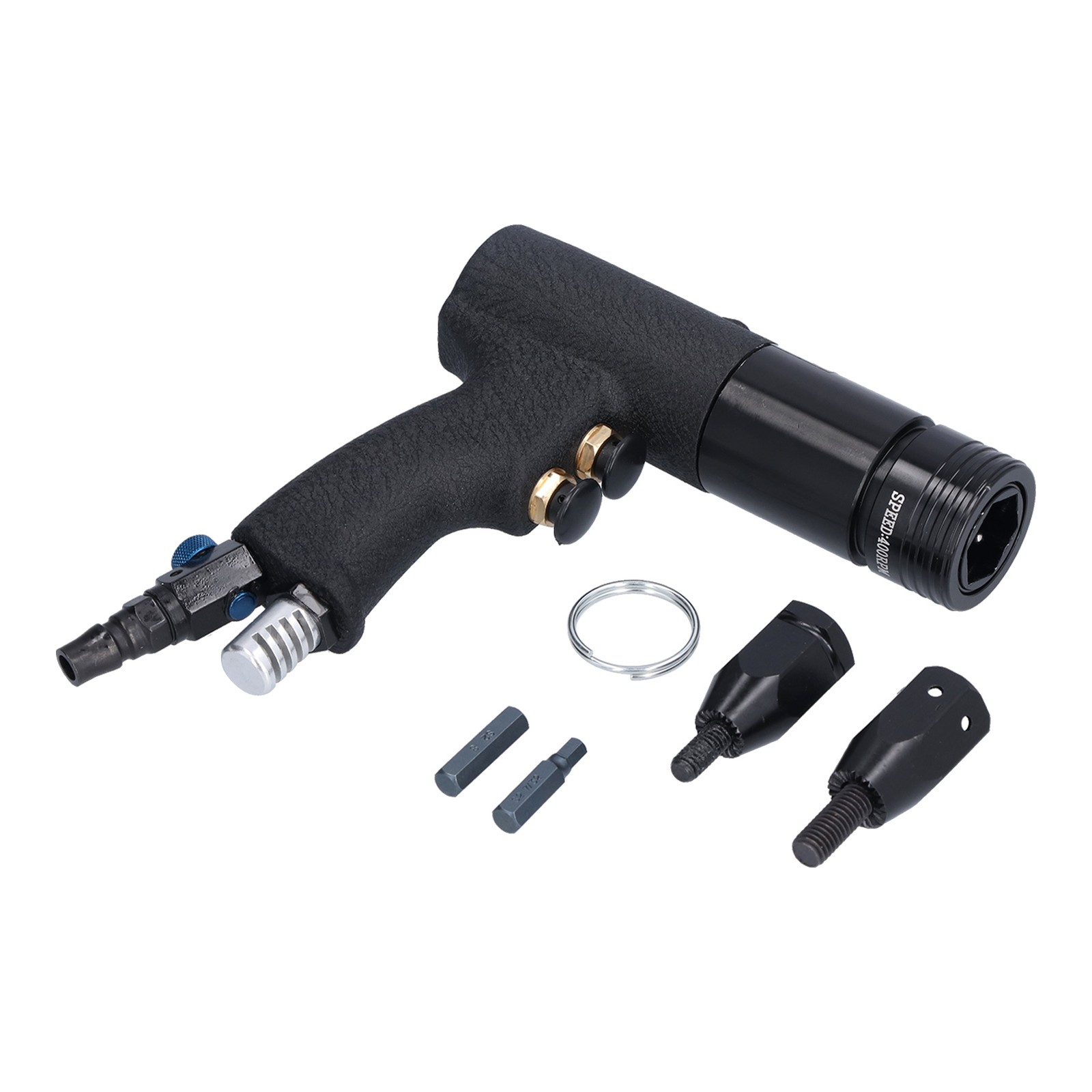 Pneumatic Rivet Nut Gun Pull Riveting Air Riveter Tool British System 5/16 3/8☜