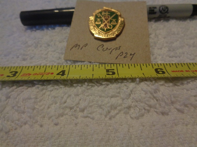 Military Police Corps P24 Unit Crest, DI, DUI (DRAW#Z2)