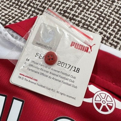 Jack Wilshere #10 Arsenal F.C. 2017/18 Home Puma Jersey PL Patch