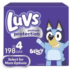 Luvs Platinum Protection Baby Diapers Size 4 198 Count SALE