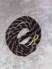 Cotton Lead Rope w/ Brass Thumb Bolt Snap