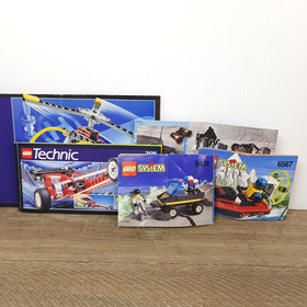 Lot of 5 Vintage LEGO Instruction Manuals 2129 6431 6567 6579 8215