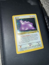 Pokémon TCG Ditto Fossil 3/62 Holo Unlimited Rare Card Damaged