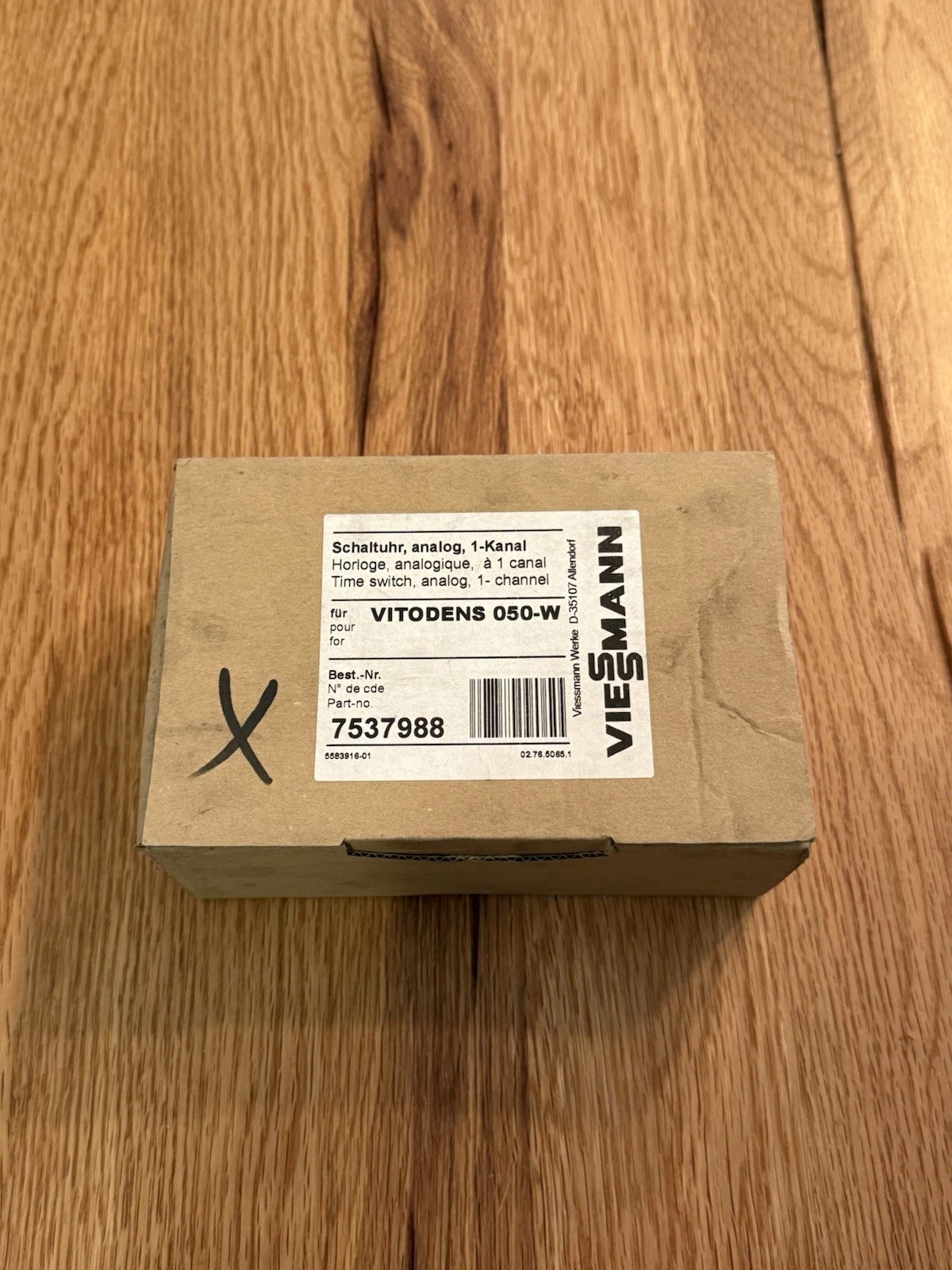 Viessmann Vitodens 050-W 1 Channel Analogue Time Clock Switch 7537988 - New