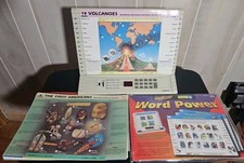 GeoSafari EI-8800 Electronic Learning Game Unit With 47 Cards TESTED Working