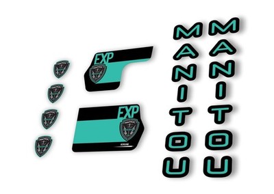 Manitou Mattoc Expert 2020 Gabel Federung Aufkleber Kit Sticker Set Dolphin