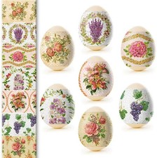 Ukrainian Thermo Heat Shrink Sleeve Decoration, Easter Egg Wraps Pysanka 7 Set