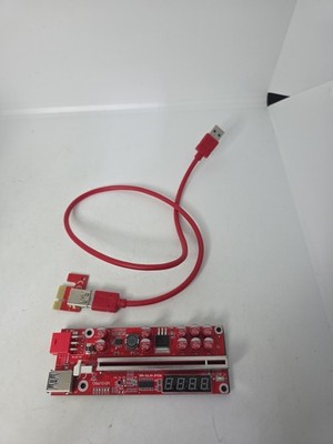 PCIE 1X to 16X Graphics Card Express Extender Riser Adapter Card. Open Box