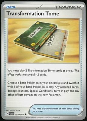 Transformation Tome 083/086 ME04: Chaos Rising Uncommon Near Mint Pokemon TCG