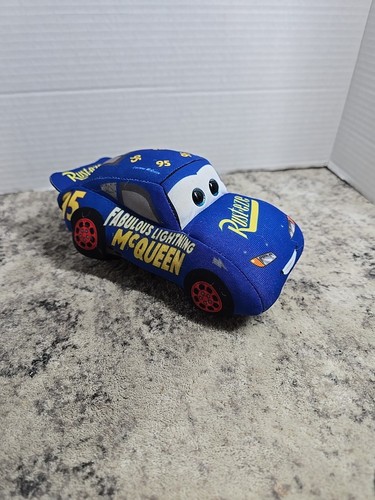 Ty Sparkle Fabulous Lightning McQueen Rusteze 7" Plush Blue Disney Pixar - Picture 3 of 4