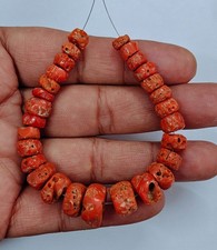 ANTIGUAS cuentas sueltas de coral italiano
