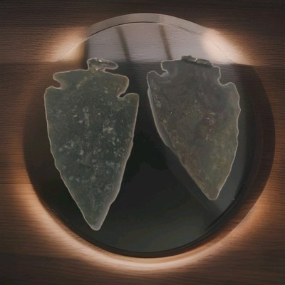 Set Of 2 Genuine Arrowhead Native Point PENDANT