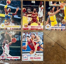 1993-94 NBA Hoops Basketball Cards (5 Stck)