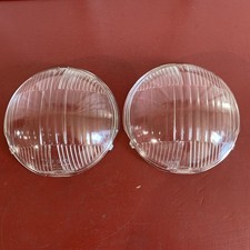 1937 1938 Chevrolet Logo Oem Headlight Lens Pair Tilt Ray 2