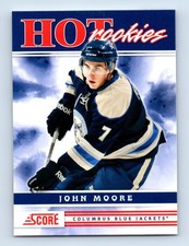 2011-12 Score Hot Rookies John Moore Rookie Columbus Blue Jackets #506