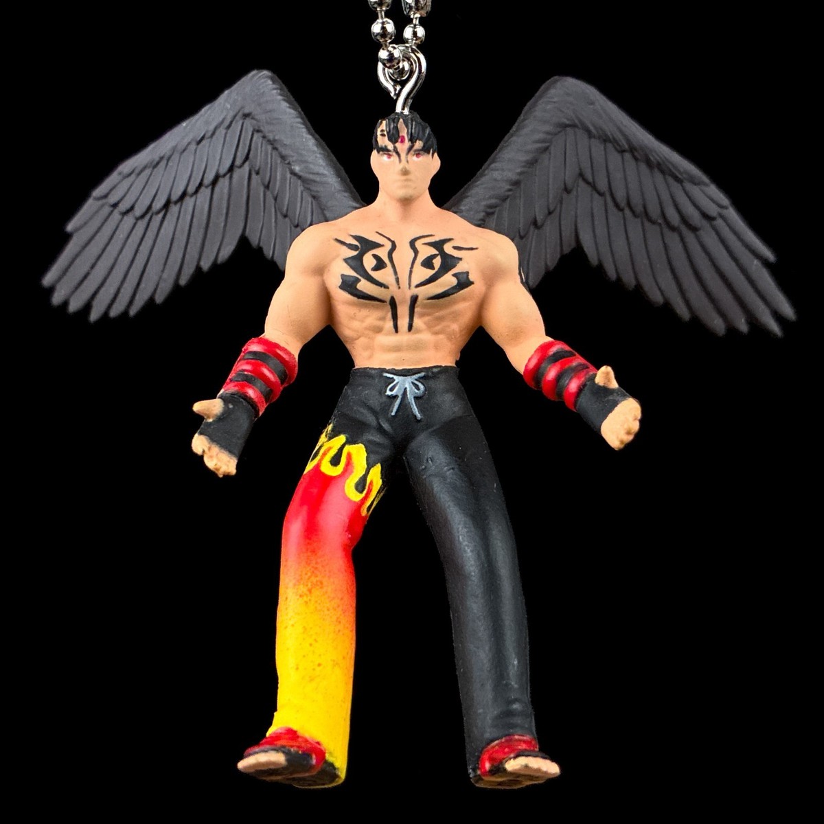 Vintage Namco Tekken Devil Jin Kazama Kakkoii Keyholder Keychain