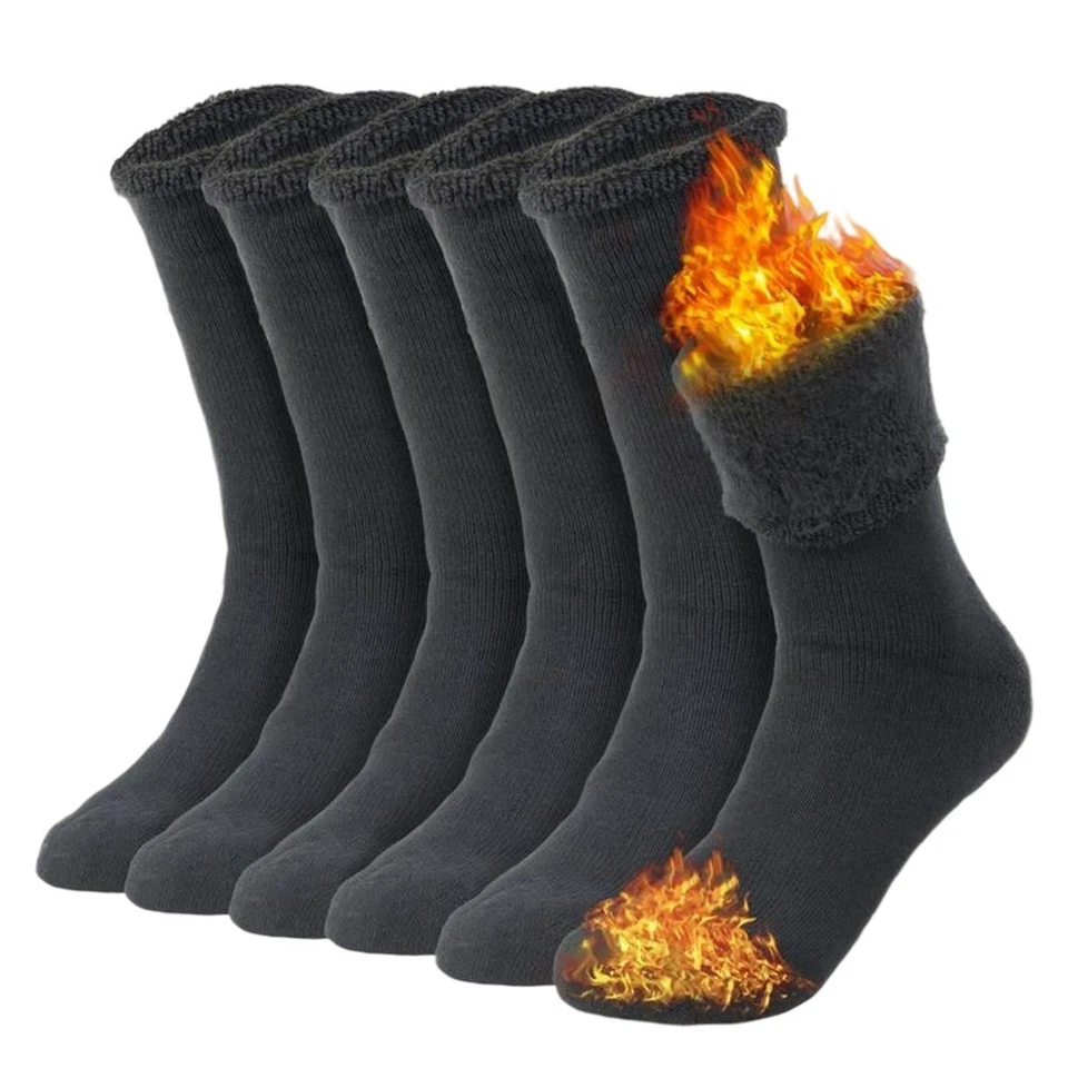 Calcetines gruesos para botas para clima frío calcetines térmicos calcetines informales para clima frío Foto 4 de 4