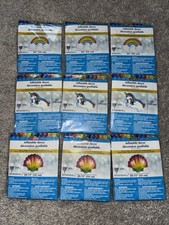 Set Of 9 Inflatable Balloons -3 Of Each Unicorn Seashell Rainbow No Pump Needed
