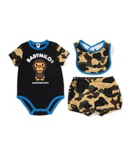 A BATHNIG APE BAPE KIDS BABY MILO FRIENDS BABY GIFT SET w/ Blue size 80