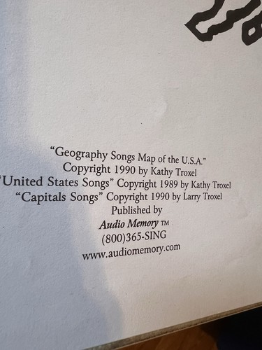 US States & Capitols Songs Map by Audio Memory Teacher Resource Homeschooling - Picture 6 of 8