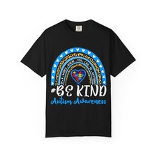 Autism Awareness Be Kind Rainbow T-Shirt  Autism Acceptance, Puzzle Heart