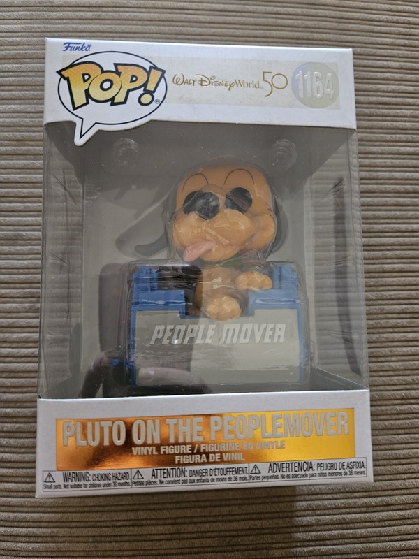 Funko Pop! Disney Pluto On The Peoplemover #1164, Unopened 