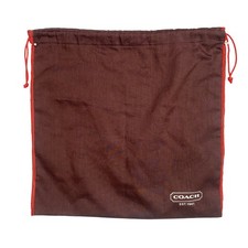 Coach Brown Drawstring Dust Bag Pouch Medium Large Travel Storage