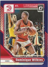 2024-25 Panini Donruss Optic Dominique Wilkins Purple Prizm SP Atlanta Hawks HOF