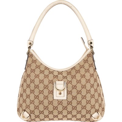 Gucci Monogram GG Canvas Abbey D-Ring Shoulder Bag Tasche