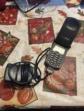Vintage Motorola StarTAC ST7868W Black Dual Band Flip Phone- Powers On 