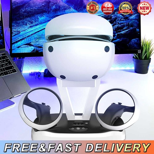 Dual Charging Dock with RGB Light VR Glasses Storage Rack VR Glasses Accessories Dual Charging Dock with RGB Light VR Glasses Storage Rack VR Glasses Accessories