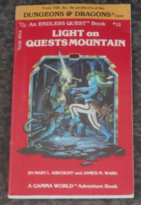 TSR Dungeons & Dragons An Endless Quest Book 12 Light on Quests Mountain