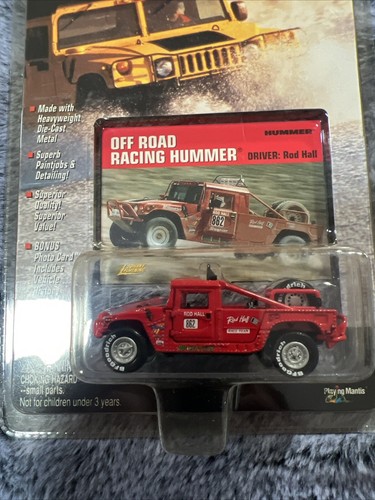 1999 JOHNNY LIGHTNING WHITE LIGHTNING HUMMER ROD HALL OFF ROAD RACING HUMMER - Picture 2 of 3