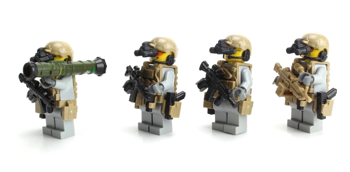 U.S. Army Rangers Complete Military Squad made with real LEGO® minifigures