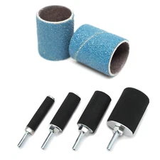 16 PACK 2" Blue Zirconia Sanding Drums and Sleeves Set with 1/4”Shank For Drill