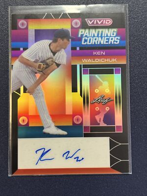 2022 Leaf Vivid Ken Waldichuk Black Painting Corners Rookie Auto #4/20