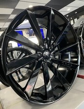 4 24x10 Koko Kuture Kapan Gloss Black6x139.7 Escalade Yukon Tahoe Silverado