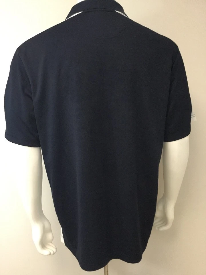 EXERTEK Athletic Shirt Men L Black White Outdoor Sport Golf Short Sleeve - Image 3 of 4