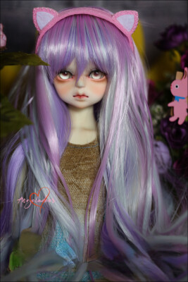 1/6yosd 1/4MSD 1/3SD&Uncle BJD Headwear Cat Ears Hair Hoop Hair Band Pink Cute