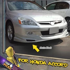 Fits 03-05 Honda Accord Sedan Mugen Style Front Bumper Chin Lip Spoiler Body Kit