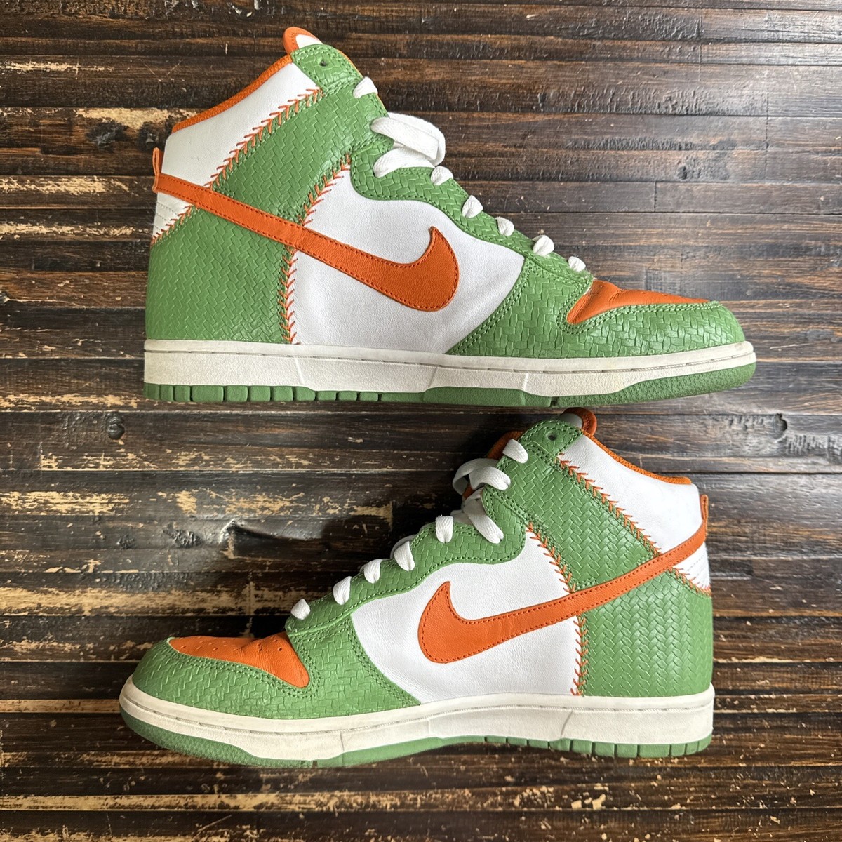 Size 10 - Nike Dunk High UTT Almendares Green Orange Basketball
