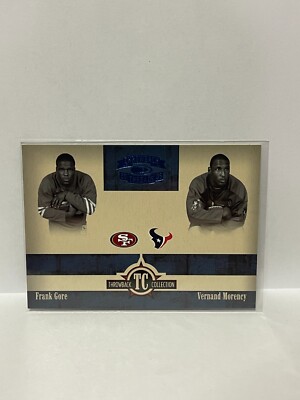 2005 Threads Throwback Collection Blue #TC6 Frank Gore + Vernand Morency  /100