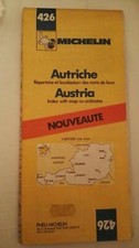 Mappa cartina carta stradale AUSTRIA 1:400000 MICHELIN 1978 1^ Edizione