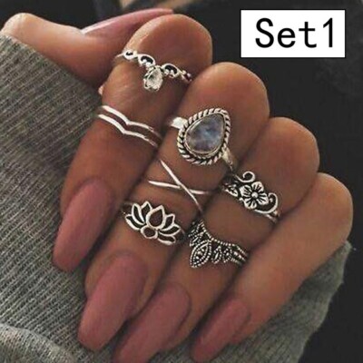 Ring Ringset Damenringe Frauenringe Fingerringe Modeschmuck Geschenk