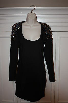black dress with studs Long Sleeves Skinny Solid Color High Neck Midi Dresses  Uoozee official