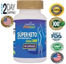 ▶KETO PILLS - FAT BURNER - Weight Loss BOOSTER 90 Capsules