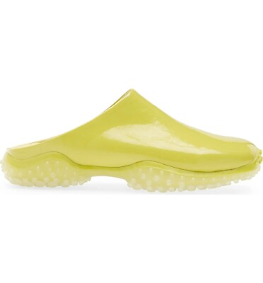 YELLOW DAM SNEAKER MULES 新品未使用 Jeffrey Campbell Lightyear Clog Mule Chartreuse Faux Patent