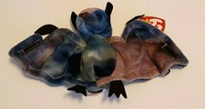 Ty Beanie Baby Batty tie-dye Halloween 6" New MWMT 15cm Rare  Free Ty Card
