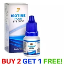 Best Eye Drop Isotine Plus Eye Drop Cure Cataract Glaucoma (Buy 2 Get 1 Free)